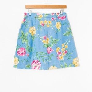 Tehama | Vintage 90’s/00’s Multicolor Tropical Hawaiian Flower Skort | Size 8
